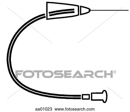 Intravenous needle View Large Illustration Drawing - Intravenous needle. Fotosearch