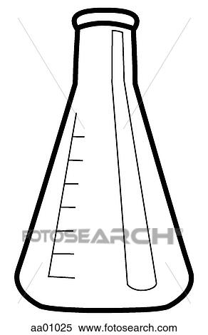 Laboratory flask View Large Illustration Stock Illustration - Laboratory flask. Fotosearch
