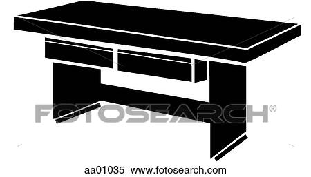 Stock Illustration - Outpatient exam table. Fotosearch