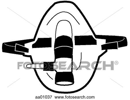 Oxygen mask View Large Illustration Stock Illustration - Oxygen mask. Fotosearch