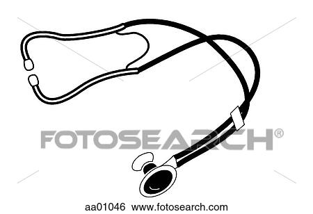 Stock Illustration - Stethoscope 1. Fotosearch