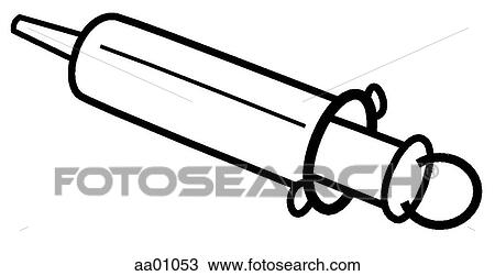 Syringe 1 View Large Illustration Drawing - Syringe 1. Fotosearch