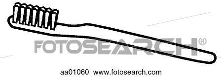 Toothbrush View Large Illustration Clipart - Toothbrush. Fotosearch