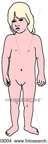 Child figure, female View Large Illustration Stock Illustration - Child figure, female. Fotosearch