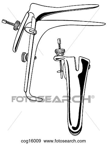 Stock Illustration - Speculum, adult vaginal--medium Pederson. Fotosearch