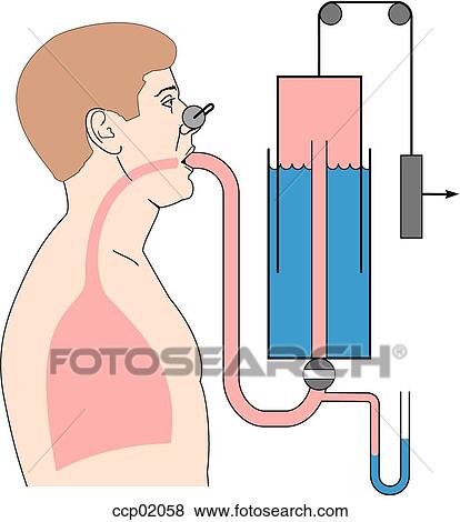 Stock Illustration - Spirometer. Fotosearch