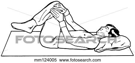 Exercise, oblique abdominals View Large Illustration Stock Illustration - Exercise, oblique abdominals. Fotosearch