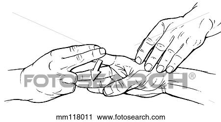Clip Art - Finger abduction. Fotosearch