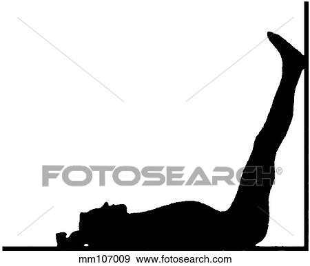 Headache, leg elevation therapy View Large Illustration Stock Illustration - Headache, leg elevation therapy. Fotosearch
