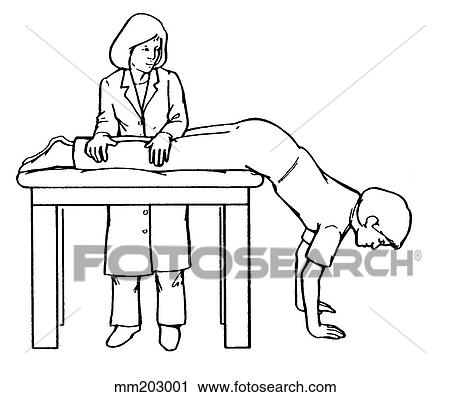 Clip Art - Back and hip extension. Fotosearch