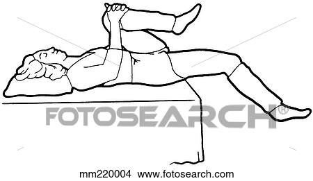 Exercise, leg drop View Large Illustration Stock Illustration - Exercise, leg drop. Fotosearch