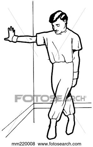 Stock Illustration - Exercise, tensor stretch. Fotosearch