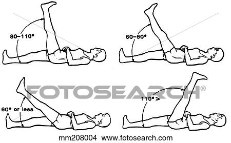 Stock Illustration - Hamstring flexibility. Fotosearch