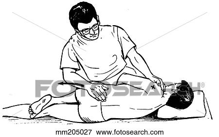 Manipulation technique 6, lumbar spine View Large Illustration Stock Illustration - Manipulation technique 6, lumbar spine. Fotosearch