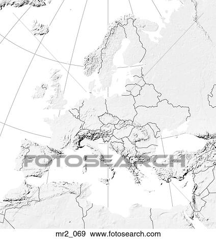 Stock Photo - europe, political, map, atlas. Fotosearch