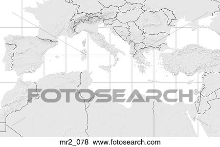 map, political, mediterraneaneurope, atlas View Large Photo Image Stock Photo - map, political, mediterraneaneurope, atlas. Fotosearch