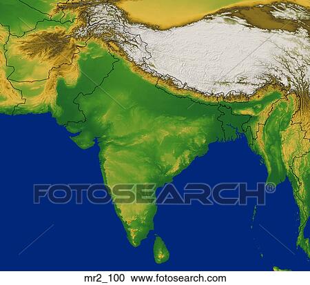 map, relief, south asia, terrain, topographic View Large Photo Image Stock Image - map, relief, south asia, terrain, topographic. Fotosearch