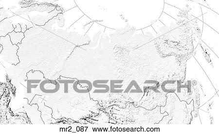 Stock Photo - map, russia, political, atlas. Fotosearch