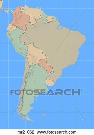 map, south america, political, atlas View Large Photo Image Stock Image - map, south america, political, atlas. Fotosearch