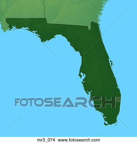 fl, florida, map, relief, terrain View Large Photo Image Picture - fl, florida, map, relief, terrain. Fotosearch
