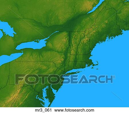 map, new england, northeast, relief, terrain View Large Photo Image Stock Image - map, new england, northeast, relief, terrain. Fotosearch