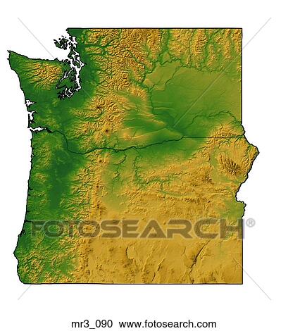 map, northwest, or, oregon, relief View Large Photo Image Stock Image - map, northwest, or, oregon, relief. Fotosearch