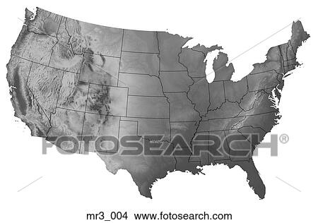 Picture - map, terrain, relief, political, atlas. Fotosearch