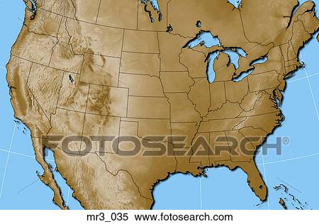 Stock Photography - map, terrain, relief, political, atlas. Fotosearch