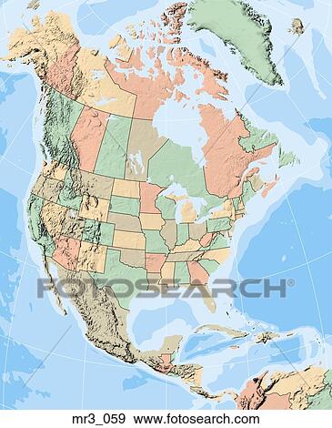 Stock Photograph of map relief - Mr3 059