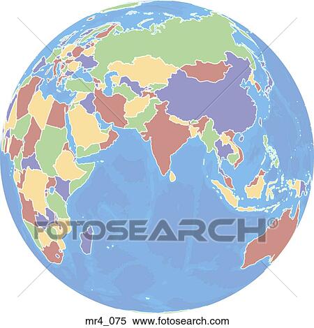 インド洋 地図帳 インド 地球 陶磁器 インドネシア アジア ストックフォト 写真素材 Mr4 075 Fotosearch