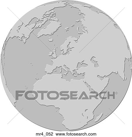 Stock Image - map, asia, globe, europe, atlas, middle east, africa. Fotosearch