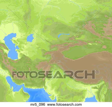 central asia, political, map, atlas View Large Photo Image Stock Photograph - central asia, political, map, atlas. Fotosearch