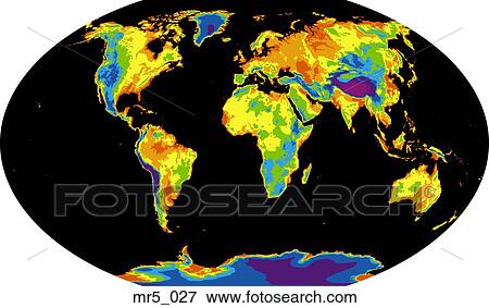 Stock Photo - europe, map, winkle tripel, world. Fotosearch
