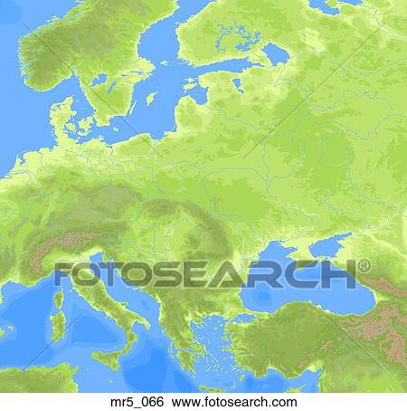 Stock Photograph - europe, political, map, atlas. Fotosearch