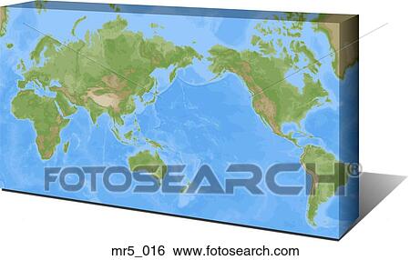 Stock Photograph - japan, map, mercator, pacific, relief. Fotosearch