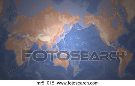 Stock Photography - japan, map, mercator, pacific, world. Fotosearch