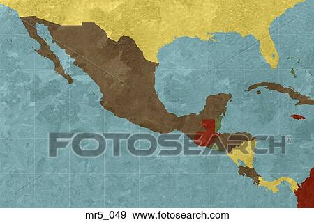 Stock Photo - map, mexico. Fotosearch