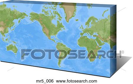 Stock Photograph - map, terrain, relief, mercator, americas. Fotosearch