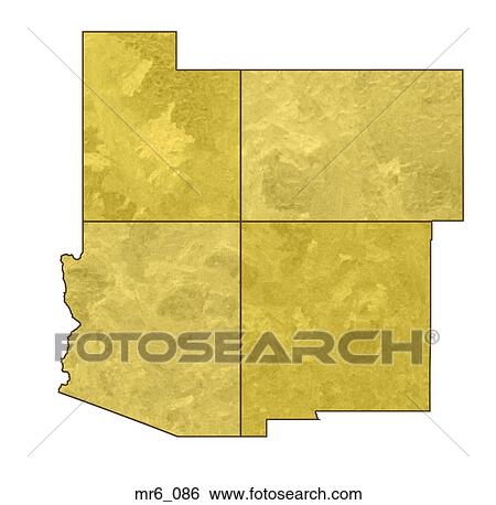 Stock Photograph - arizona, four corners, colorado, atlas, 4 corners. Fotosearch