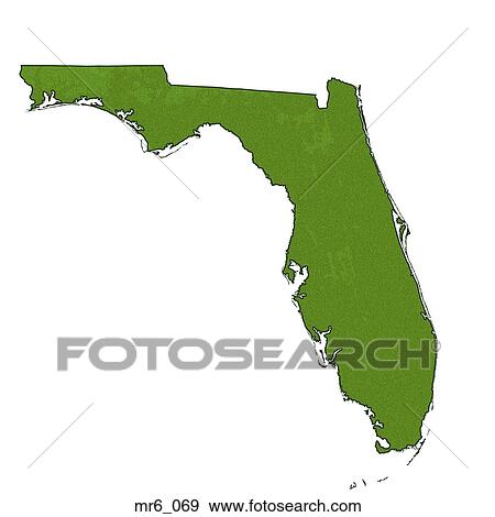 Stock Photo - fl, florida, map, united states, us. Fotosearch