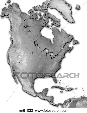 Stock Image - map, north america, united states, us, usa. Fotosearch