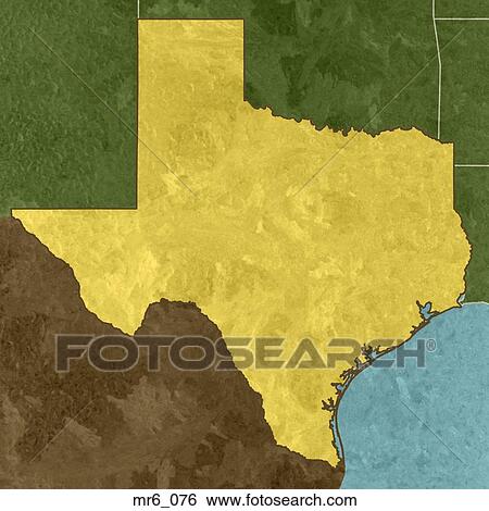 Stock Photograph - map, texas, tx, united states, us. Fotosearch