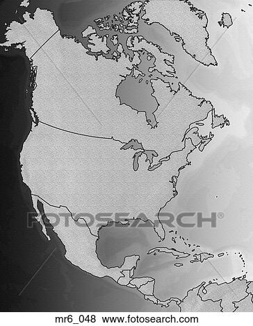 Stock Photo - map, united states, politcal, north america, atlas. Fotosearch