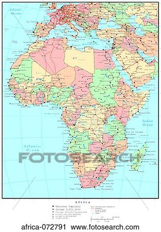 Map of Africa, with Country Boundaries View Large Photo Image Stock Image - Map of Africa, with Country Boundaries. Fotosearch