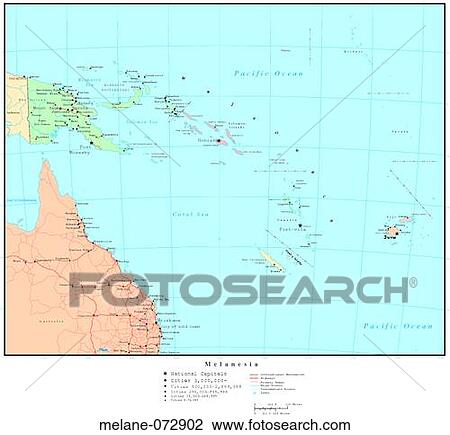 Map of Melanesia, with Country Boundaries View Large Photo Image Stock Image - Map of Melanesia, with Country Boundaries. Fotosearch