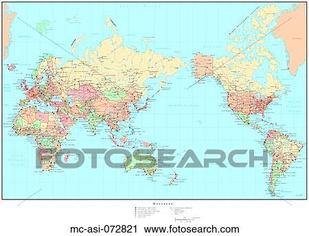 Map of World, with Country Boundaries View Large Photo Image Stock Image - Map of World, with Country Boundaries. Fotosearch