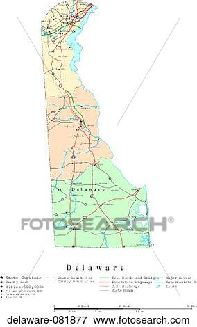 Stock Photo - map, political, united states, usa, states. Fotosearch