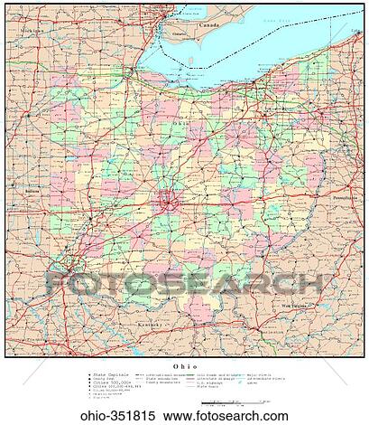 Stock Photography - map, political, united states, usa, states. Fotosearch