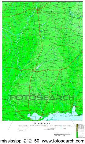 Stock Image - map, contour, united states, usa, states. Fotosearch