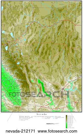 Stock Image - map, contour, united states, usa, states. Fotosearch